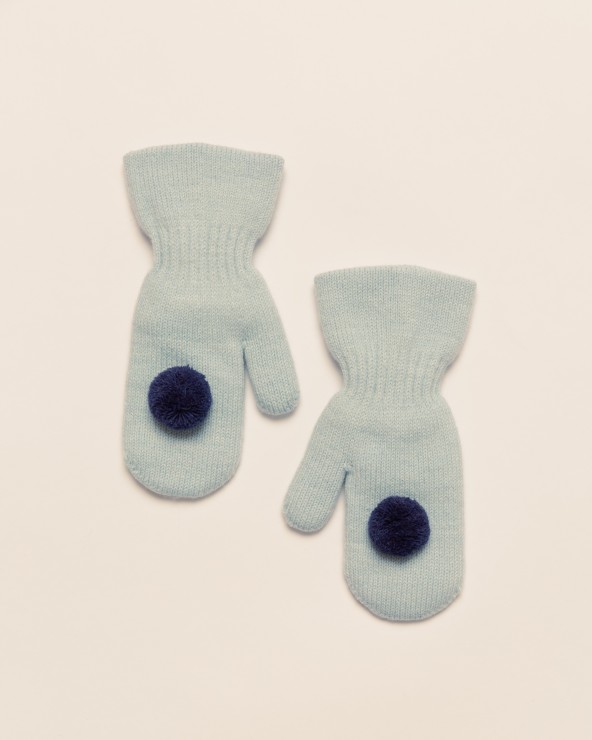 Laste meriinovillased kindad tuttidega