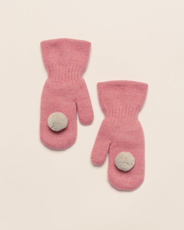 Laste meriinovillased kindad tuttidega